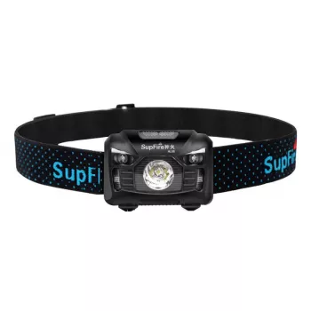 Superfire HL06 500 Lumen įkraunamas LED priekinis žibintas, IP44