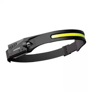 Superfire HL65 Headlamp Flashlight 430 Lumenų USB-C įkraunamas 5 režimai 30m IP44