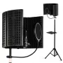SUPRIMO AC5 SET 5-panelių akustinė izoliacinė užtvara mikrofonui, sulankstoma, juoda