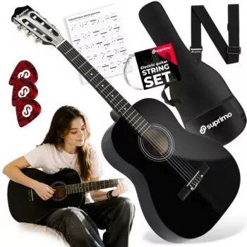 Suprimo CG34 BK klasikinė gitara 3/4 36 inch juoda