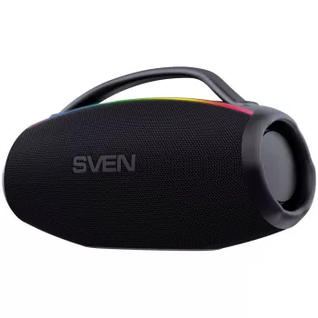 SVEN PS-399 nešiojamas Bluetooth garsiakalbis 100W RMS su Auracast, TWS, IPx5, USB, juodas