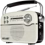 SVEN SRP-500 nešiojamas Bluetooth garsiakalbis, baltas (3W, FM/AM/SW radijas, USB, microSD, AUX, baterija)