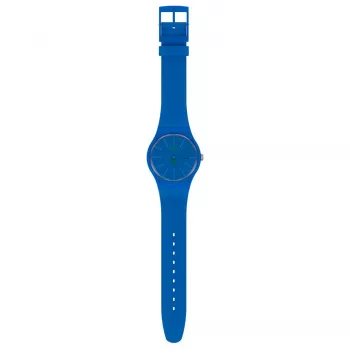 Swatch New Gent SO29N700 Vyrų Mėlynas Biokeraminis Laikrodis 41mm