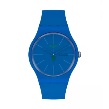 Swatch New Gent SO29N700 Vyrų Mėlynas Biokeraminis Laikrodis 41mm