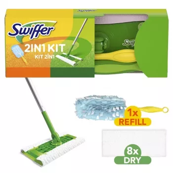 Swiffer Sweeper 2-in-1 grindų ir dulkių šluota Starter Kit