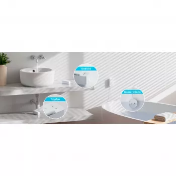 SwitchBot Wi-Fi vandens nuotėkio detektorius su jutiklio laidu