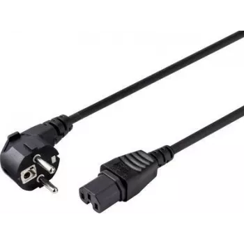 Sygonix SY-5043444 maitinimo laidas šiltiems prietaisams Schuko į IEC C15 2 m juodas