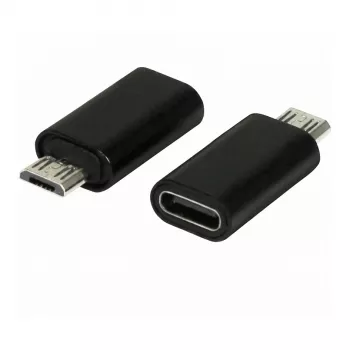 Synergy21 ALLTRAVEL USB-C Male to Micro-USB Female Adapter Cable - Black