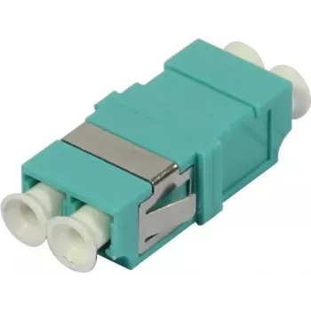 SYNERGY21 LC Duplex daugiamodis šviesolaidinis adapteris, 50/125µm, aqua, be flanšo S215481