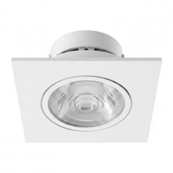 SYNERGY21 LED Įleidžiamas Lubinis Prožektorius Helios Baltas - Kvadratinis+Pasukamas - Šilta Balta