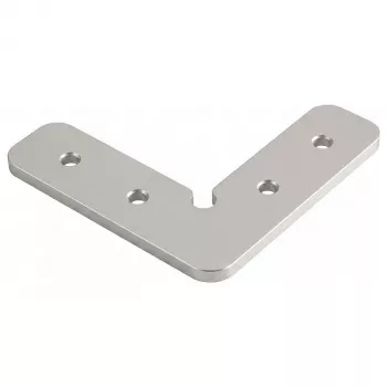 SYNERGY21 S21-LED-PR240099 90° kampinis jungiklis LED U profiliams ALU143/ALU144/ALU145/ALU146, anoduotas aliuminis, sidabrinis