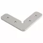 SYNERGY21 S21-LED-PR240099 90° kampinis jungiklis LED U profiliams ALU143/ALU144/ALU145/ALU146, anoduotas aliuminis, sidabrinis