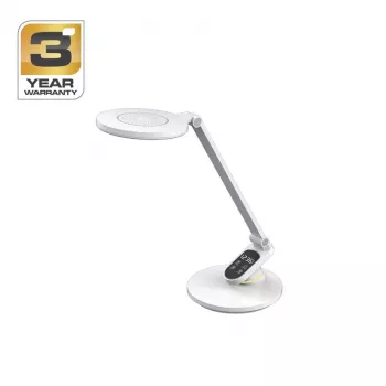 Stalinė lempa Elegant LED BL1235 balta – reguliuojamo ryškumo jutiklinis valdymas, lankstus kakliukas, USB įkrovimo prievadas