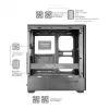 TACENS MARS MC-QUANTUM Mid-Tower ATX Case su 3x120mm FDB ventiliatoriais + 1x120mm ARGB ventiliatoriumi, USB-C, grūdintu stiklu, juoda