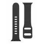 Tactical Apple Watch 38/40/41mm silikoninis laikrodis su sagtimi juodas