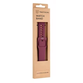 Tactical Apple Watch 38mm / 40mm silikoninis dirželis su sagtimi, vyno raudonumo