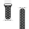 Tactical Apple Watch 42/44/45mm dviguba silikoninė apyrankė balta juoda