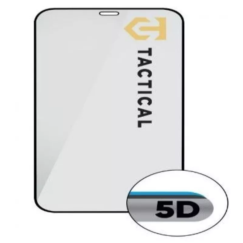 Tactical Glass Shield 5D, apsauginis stiklas, skirtas Apple iPhone 12 Pro/12 Pro, juodas