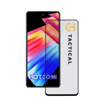 Tactical Glass Shield 5D, skirta Infinix Hot 30 5G, juoda