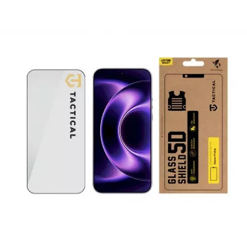 Tactical Glass Shield 5D ekrano apsauginis stikliukas, skirtas Xiaomi 17 Ultra - juodas