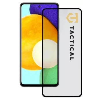 Tactical Samsung Galaxy A52/A52 5G/A52s 5G/A53 5G Stiklas 2.5D Pilni Klijai Juodas