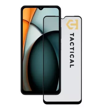 Tactical Xiaomi Redmi A3 2024 Glass Shield 5D juodas ekrano apsauginis stiklas