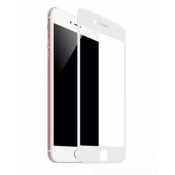 TakeMe HARD Ceramic Full Surface Screen Protector Glass for iPhone SE (2020) / 7 / 8 - White