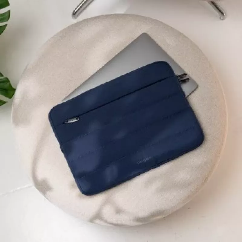 Targus Puffer Sleeve 15-16 col. nešiojamojo kompiuterio dėklas, Midnight Blue, EcoSmart perdirbtas PET poliesteris, TBS97502GL