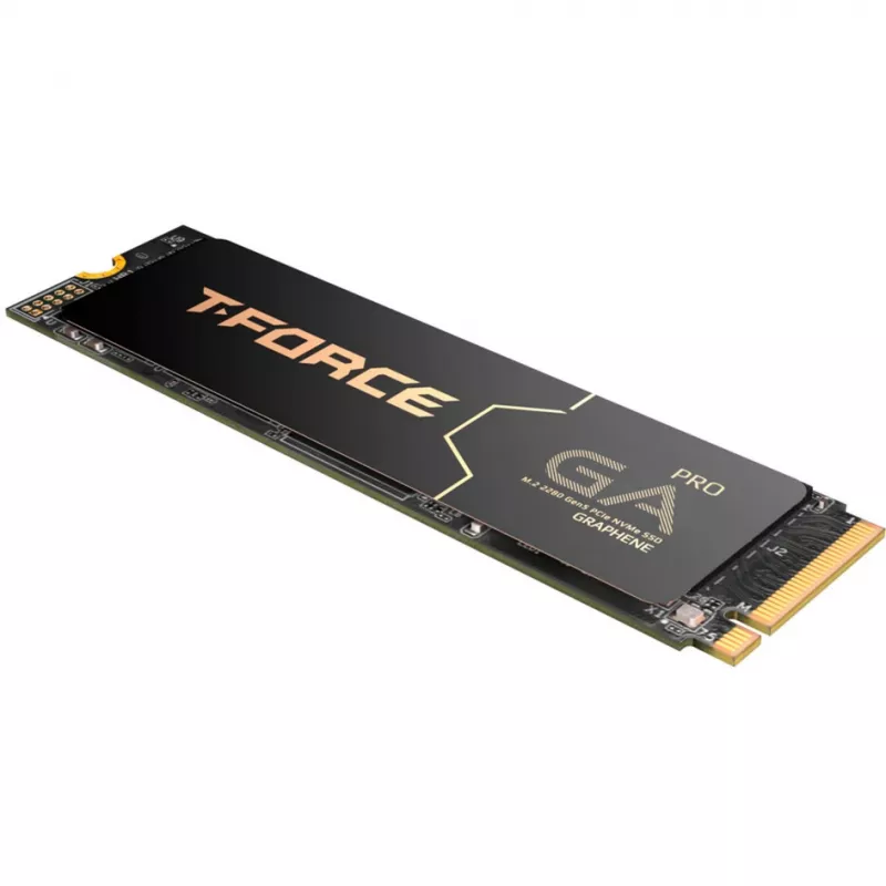 TEAM GROUP T-Force GA PRO 1 TB (Juoda, PCIe 5.0 x4 | M.2 2280 | Grafeno radiatoriaus plokštelė)