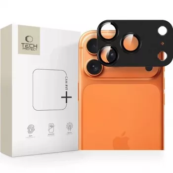 Tech-Protect Apple iPhone 15 Pro / 15 Pro Max Camera Lens Protector CamFull Fit Black