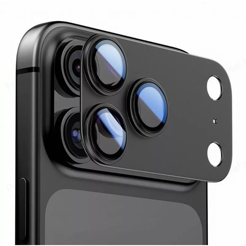 Tech-Protect CamFull Fit fotoaparato lęšio apsauga, skirta Apple iPhone 15 Pro Max - juoda
