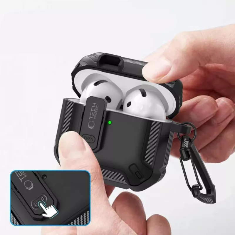 Tech-Protect Carbonox Case for AirPods 4 - Juoda