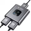 Tech-Protect HB07 USB-C Hub Adapter 2-in-1 HDMI 4K 60Hz - Pilka
