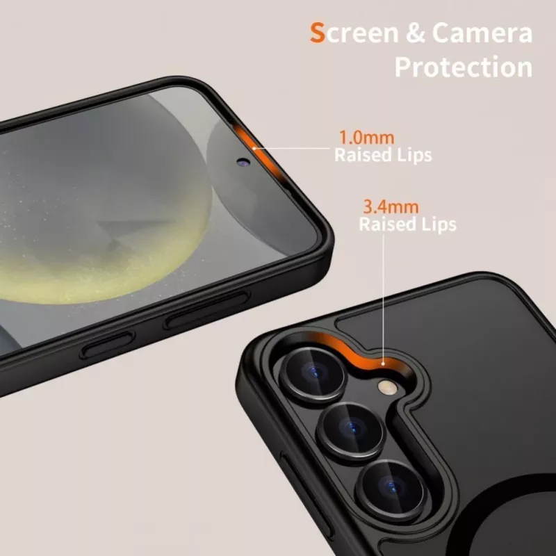 Tech-Protect MagMat MagSafe dėklas, skirtas Nothing Phone 3 – juodas ir permatomas