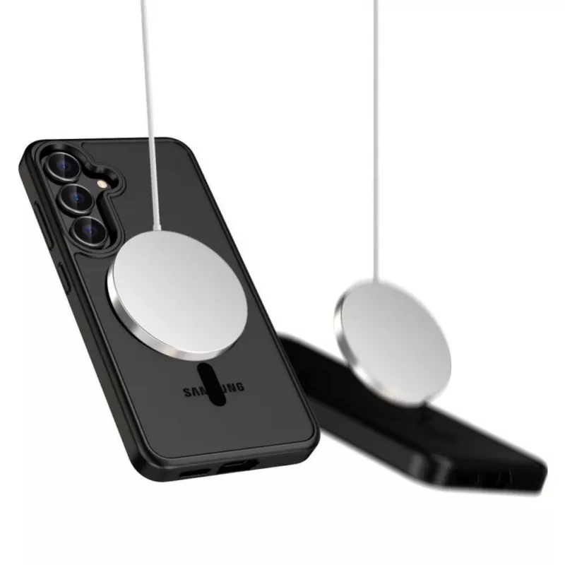 Tech-Protect MagMat MagSafe dėklas, skirtas Nothing Phone 3 – juodas ir permatomas