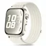 Tech-Protect nailono dirželis, skirtas Huawei Watch Fit 3 / 4 / 4 Pro / 5 / 5 Pro - baltas