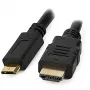 Techly HDMI laidas - HDMI kištukas į Mini HDMI kištuką 0,5 m juodas