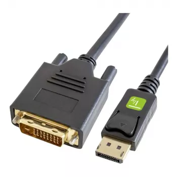 Techly ICOC-DSP-C12-010 DisplayPort 1.2 į DVI-D 24+1 aktyvus keitiklio kabelis, 1080p, 1m, juodas