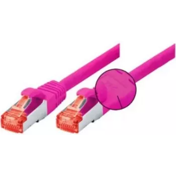 Tecline 5m Cat6 S/FTP tinklo kabelis, RJ-45 male to male, magenta, 71505P