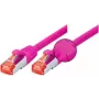 Tecline 5m Cat6 S/FTP tinklo kabelis, RJ-45 male to male, magenta, 71505P