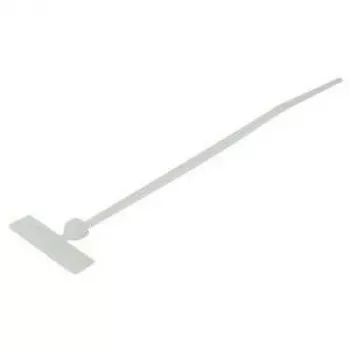 TECLINE kabelių rišiklis su skersiniu ženklinimo lauku, 110 x 2,5 mm, natūralus, 100 vnt. paketas 690110B