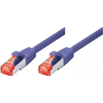 TECLINE Cat 6 S-STP PIMF tinklo kabelis, violetinės spalvos, 0,5 m, plonas apsauginis įlinkimas 71500V