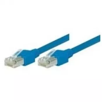 TECLINE Dätwyler tinklo kabelis S/UTP, Cat 5e, mėlynas, 1,0 m, itin lankstus, su Hirose TM11 jungtimis (71901B)