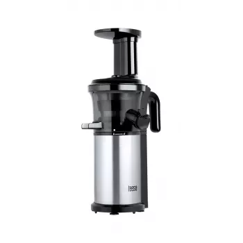 TEESA Lėtas sulčiaspaudė daržovėms ir vaisiams, 150W, 48 RPM, 1L talpos indas sultims, juoda