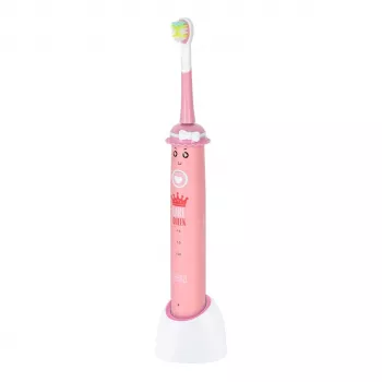 Teesa Sonic Junior Girl vaikiškas soninis dantų šepetėlis TSA8006 rožinis/baltas