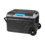 TEESA TSA6004 Profesionalus Kompresorinis Kelioninis Šaldytuvas/Šaldiklis 40L DC12/24 AC 230V, Baterijos Galimybė, Dideli Ratukai, Tvirta Rankena, Bluetooth, Dviejų Skyrių