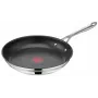 TEFAL Cook Smart keptuvė, su Jamie Oliver, nerūdijantis plienas, 28 cm, juoda