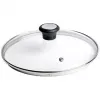 Tefal stiklinis dangtis Ø30cm – grūdinto stiklo dangtis su garų išleidimo anga, nerūdijančio plieno apvadu, tinka plauti indaplovėje