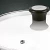 Tefal stiklinis dangtis Ø30cm – grūdinto stiklo dangtis su garų išleidimo anga, nerūdijančio plieno apvadu, tinka plauti indaplovėje