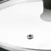 Tefal stiklinis dangtis Ø30cm – grūdinto stiklo dangtis su garų išleidimo anga, nerūdijančio plieno apvadu, tinka plauti indaplovėje